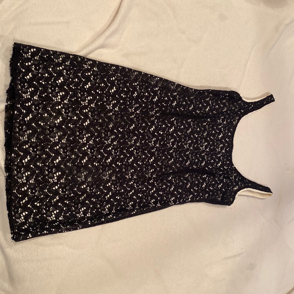 Size 0 Aqua black and white mini dress